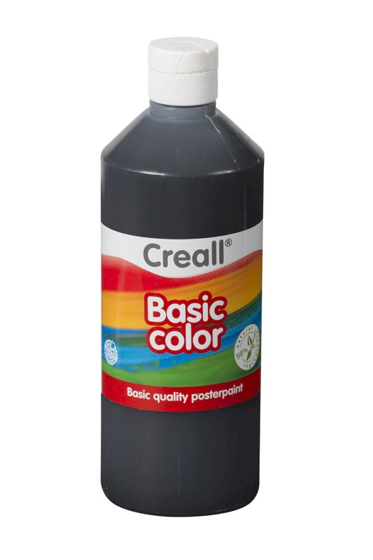 Temperová barva Creall, 500 ml, černá