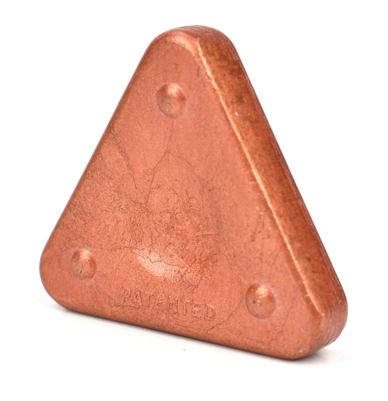 Trojboká voskovka Triangle magic metal, rudě měděná