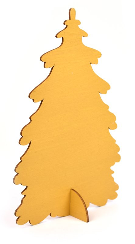 Vánoční stromek malý, zlatý glitr - 2