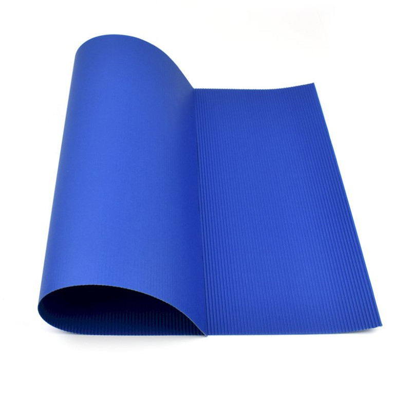 Vlnitá lepenka, 40 x 60 cm, tmavě modrá - 1