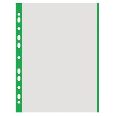 Zakládací obal U A4, eurozávěs, zelený okraj, na ks