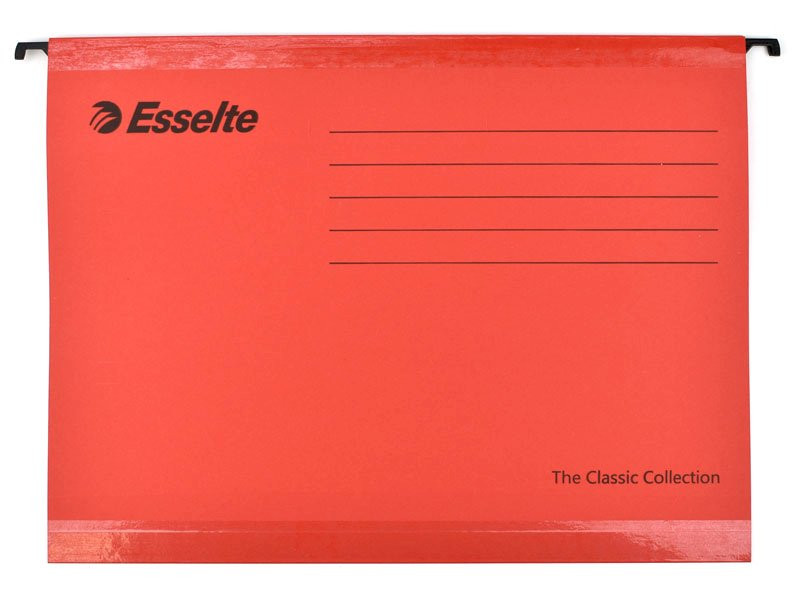 Závěsné desky Esselte Classic - červené