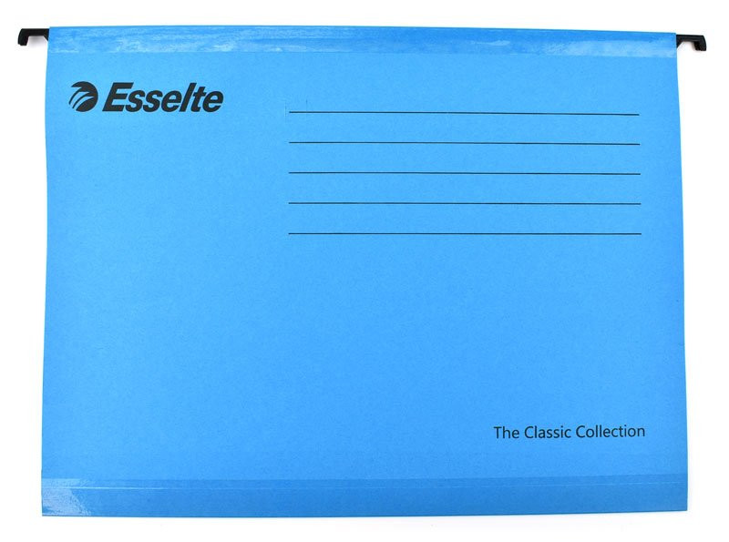 Závěsné desky Esselte Classic - modré