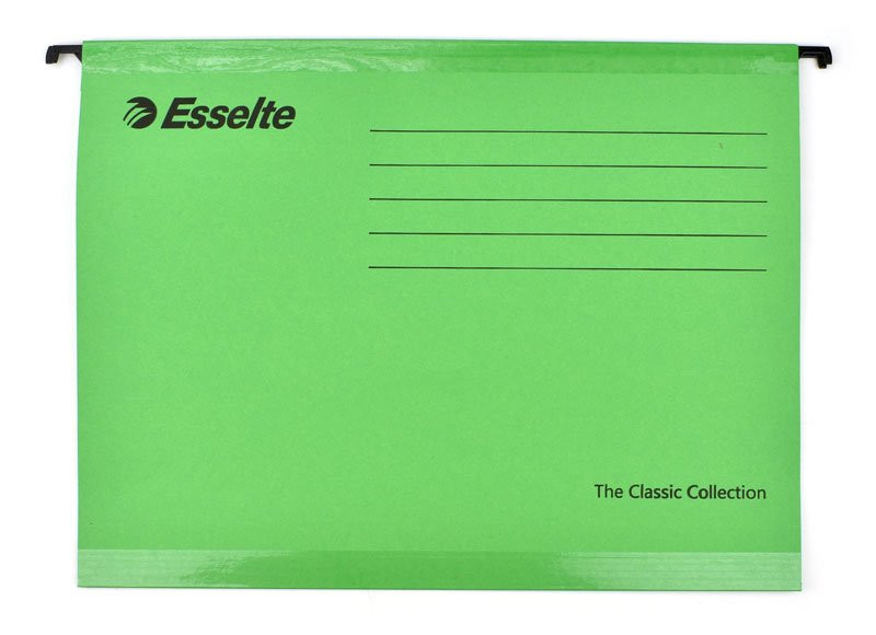 Závěsné desky Esselte Classic - zelené