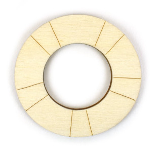 Dřevěný výřez, kruh, 5,5 cm