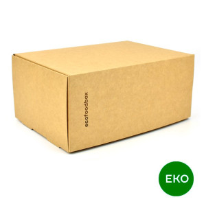EKO box na zákusky, kraft, 215 x 145 x 95 mm, bal.  200 ks