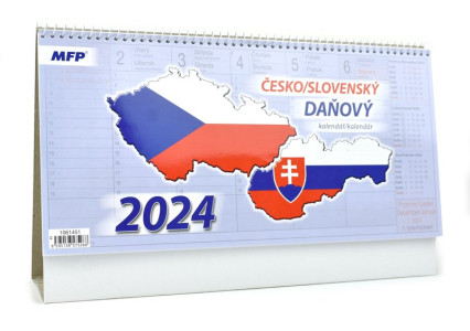 Kalendář stolní 2024 Daňový, česko/slovenský