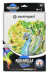Souprava značkovačů + papír Aquarelle 9383 Centropen