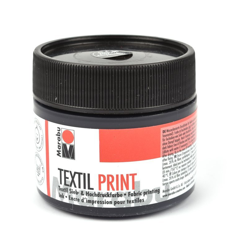 Barva TEXTIL PRINT 974 černá, 100 ml