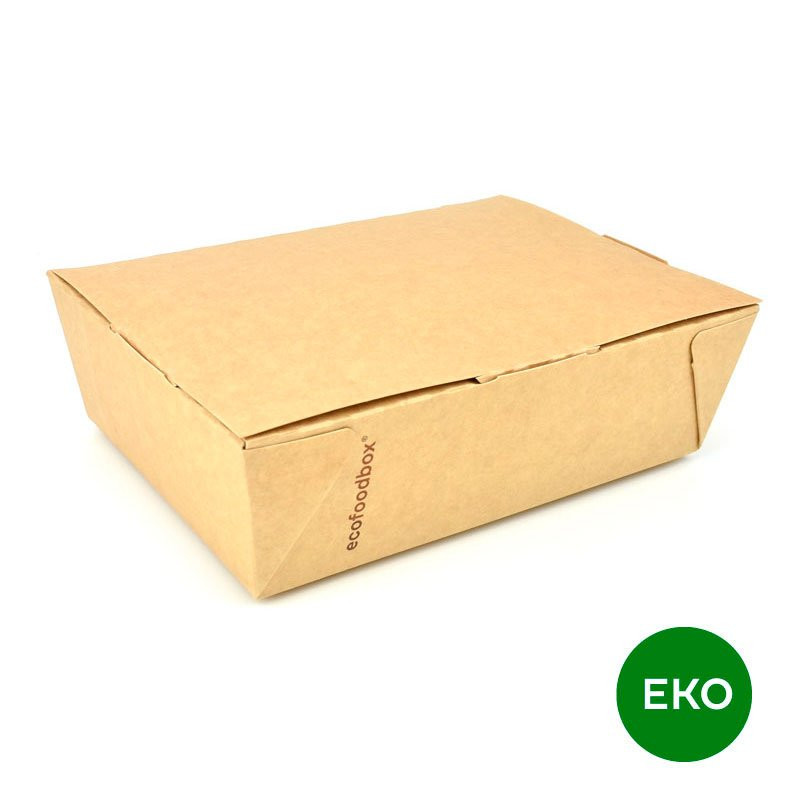 EKO menu box klasik, kraft, 200 x 140 x 65 mm