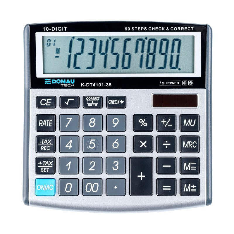 Kalkulačka K-DT4101-38, stříbrná