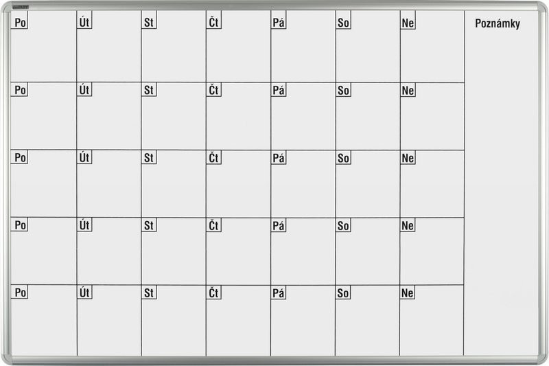 Keramická plánovací tabule ekoTAB měsíční 100 x 70 cm