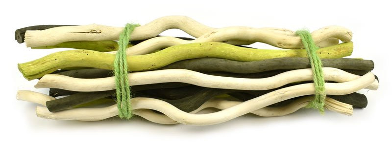 Kuwa dekorační větve, mix zelená, 35 cm, 15 ks