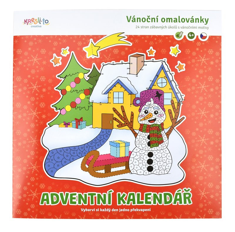 Omalovánka, Adventní kalendář, 21 x 21 cm - 2