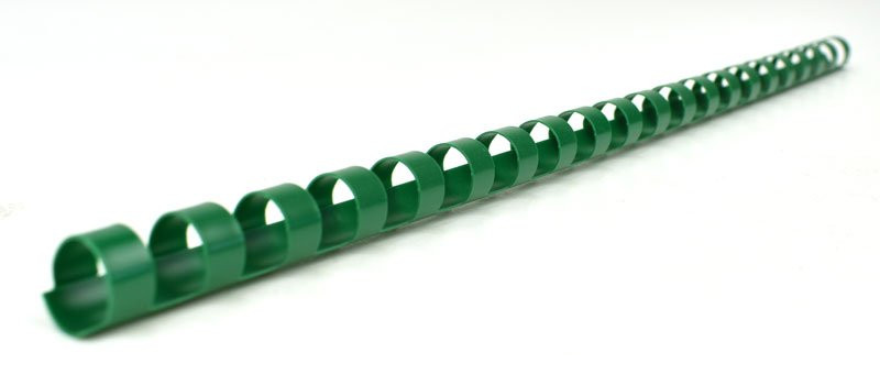 Plastový hřbet, 10 mm, zelený, na ks - 1