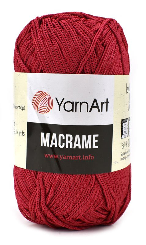 Pletací příze Macrame YarnArt, červená, 90g, 130m