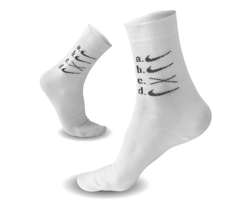 Ponožky učitelovy fajfky, bílé, unisex, velikost 36-41 - 1