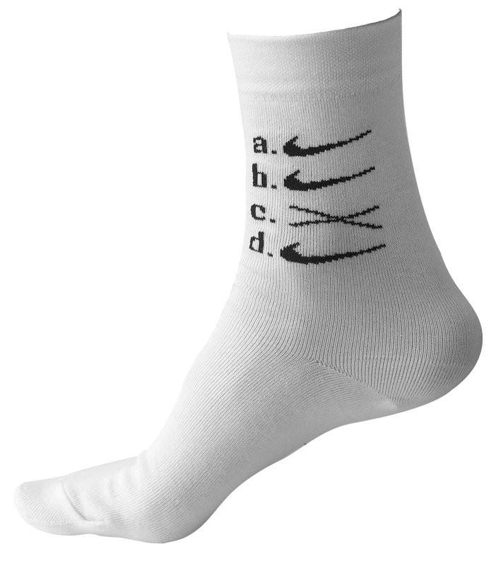 Ponožky učitelovy fajfky, bílé, unisex, velikost 36-41