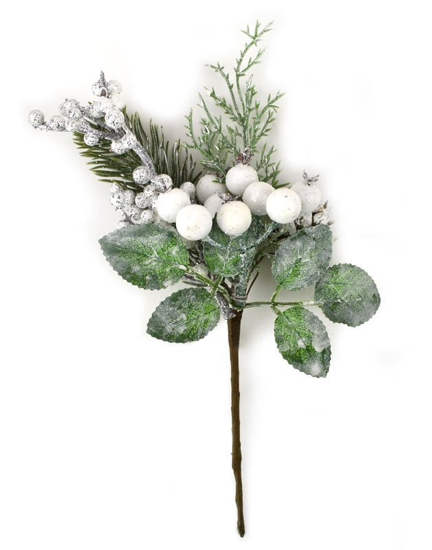 Větvička vánoční, plast, 22 cm