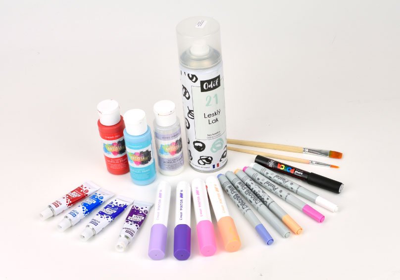 Akrylové barvy: v tubě, sady, akrylové popisovače, značkovače