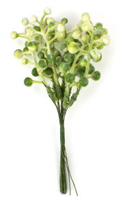 Bobule zelené zápich, 15 cm, 8 ks