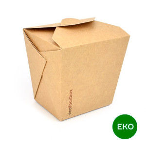 EKO box na nudle, kraft, 950 ml, balení 400 ks