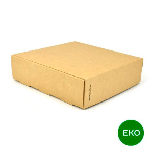 EKO sushi box 200 x 200 x 55 mm, kraft, bal. 250 ks