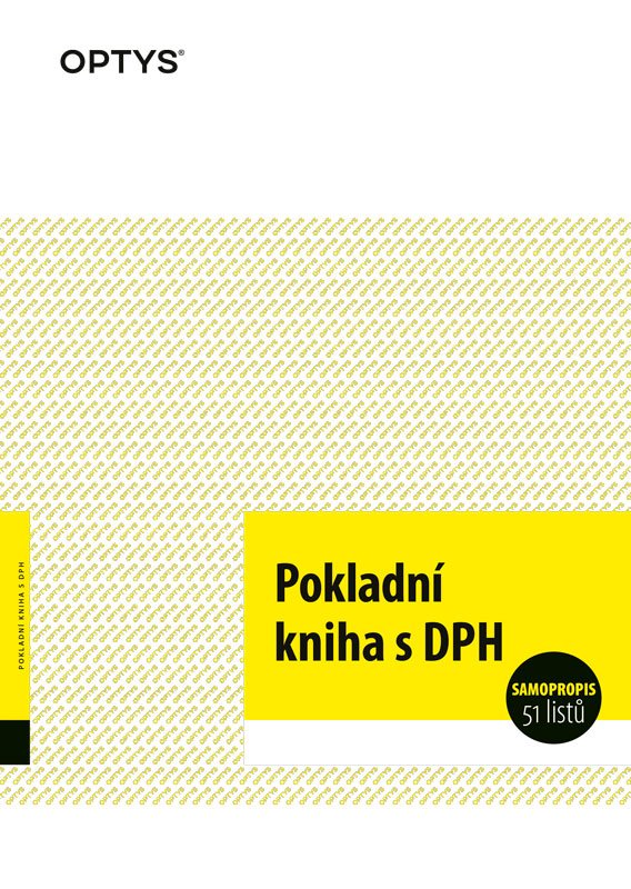 Optys Pokladní kniha A4, samopropisovací