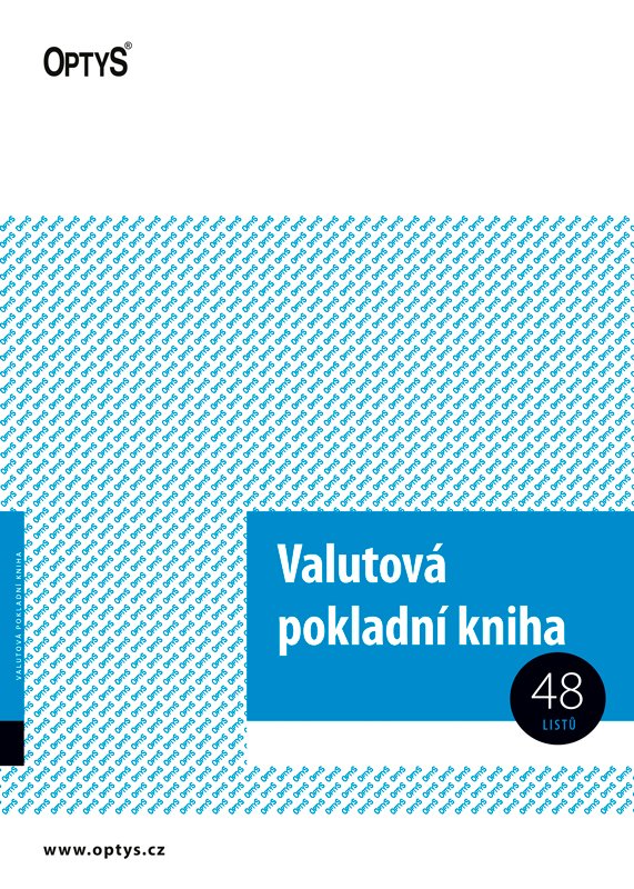 Optys Valutová pokladní kniha A4