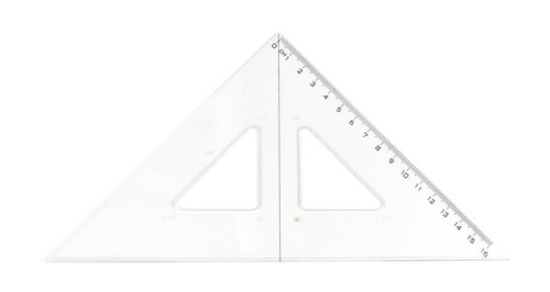 Pravítko Centropen 9501, trojúhelník s ryskou