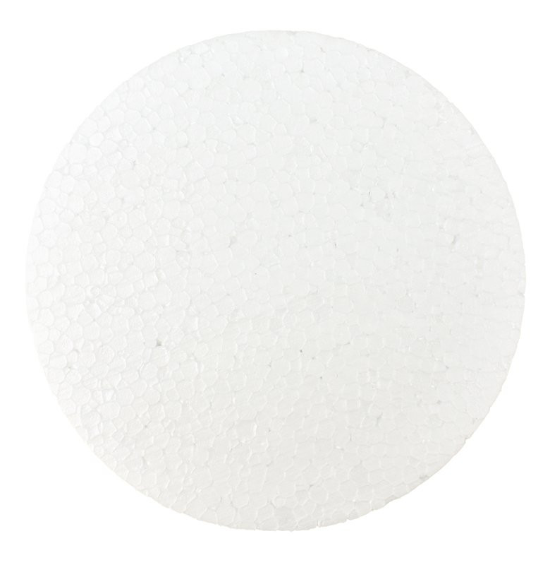 Polystyrenový výřez, kruh, 15,5 cm