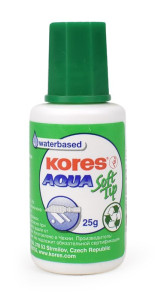 Opravný lak Kores Aqua Soft Tip, 25 g
