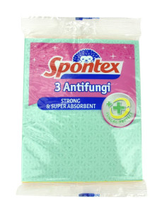 Houbová utěrka Spontex Antifungi, antibakteriální, 3 ks