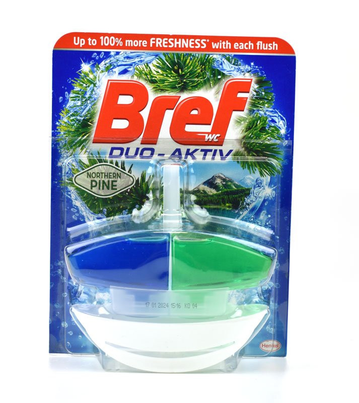 Bref WC blok Duo-Aktiv, pine, 50 ml