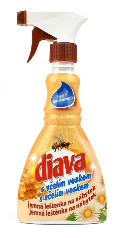 Diava leštěnka na nábytek, s včelím voskem, 330 ml