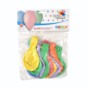 Nafukovací balónky, 26 cm, pastelové, 10 ks