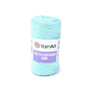 Pletací příze Macrame Twisted, mátová č. 775, 250 g, 195 m