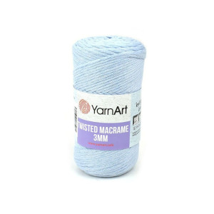 Pletací příze Macrame Twisted, sv.modrá č. 760, 250 g, 195 m