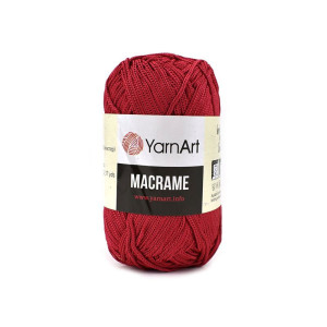 Pletací příze Macrame YarnArt, červená, 90 g, 130 m