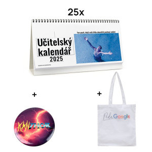 Učitelský kalendář - 25 ks + taška PedaGoogle a placka KanTHOR zdarma