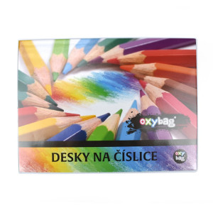 Desky na číslice, pastelky