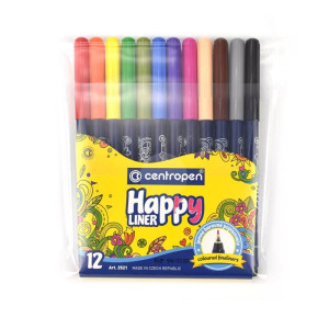 Sada fixů Centropen Happy liner 2521, 12 ks