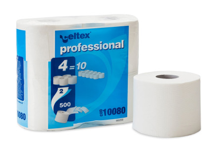 Celtex Compact toaletní papír konvenční role 2vrstvý celulóza 55 m 4 role