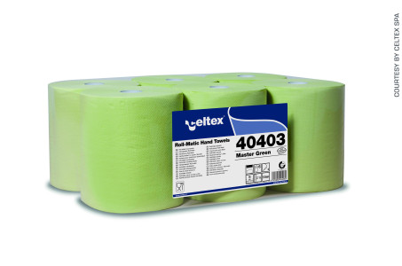 Celtex Master papírové ručníky v roli 2vrstvé celulóza zelelené 140 m 6 rolí