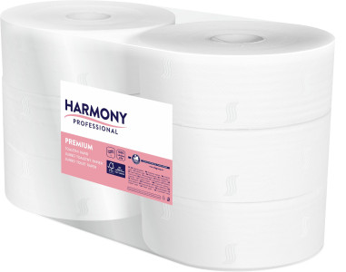 Toaletní papír JUMBO pr.240 Harmony Professional ,2 vrstvá celulóza, návin 195 m