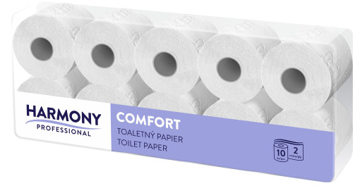 Toaletní papír 2 - vrstvý recykl, bílý - bělost 72 %, 8x10 rolí