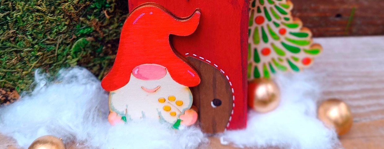 Vánoční tvoření: Roztomilý skřítek s domečkem