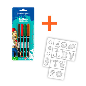 Popisovač 2880 Centropen Tatoo, sada 4 ks