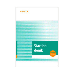 Stavební deník A4, samopropisovací, číslovaný, 128 listů