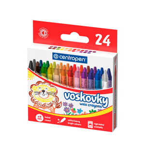 Voskovky kulaté Centropen 9530, 24 ks
